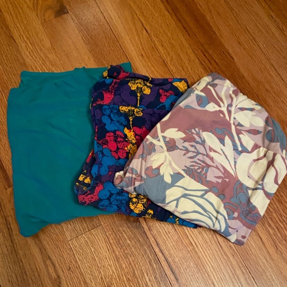 LuLaRoe Pants - 3 pairs LuLaRoe OS leggings 🎀